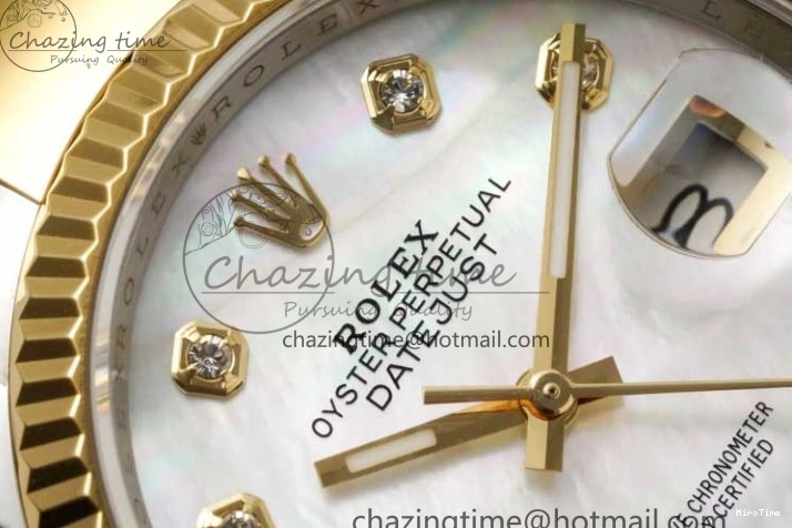 MiroTime 1231 DateJust 36mm SS YG DIWF 1:1 Best Edition 904L Steel White MOP Diamonds Dial on Oyster Bracelet SA Packable 2316